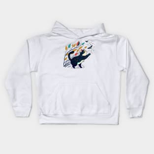 Cat Having Fun Kids Hoodie